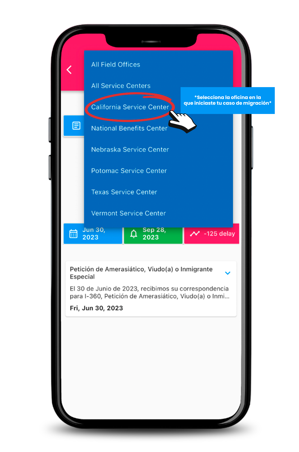 InmigraUSA app case tracker